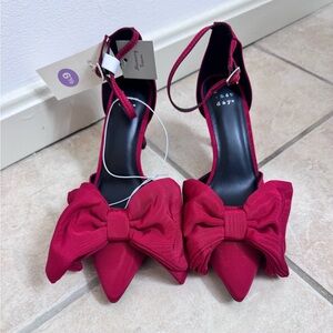 a new day Red Bow Heels